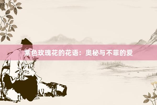 紫色玫瑰花的花语：奥秘与不菲的爱